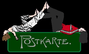 Postkarte-Bank