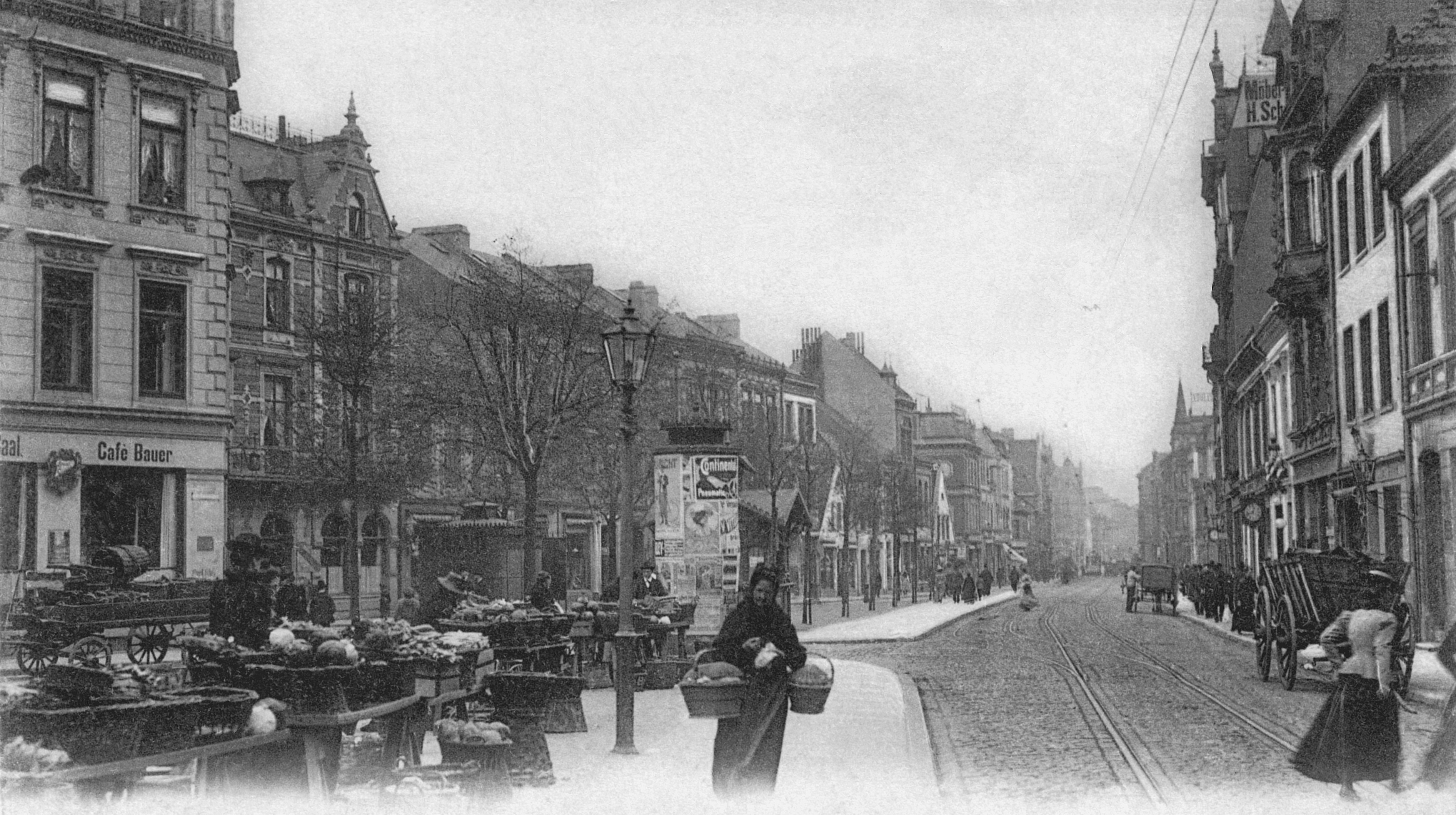 Markt am Osterthorsteinweg - Ueberblende-sw