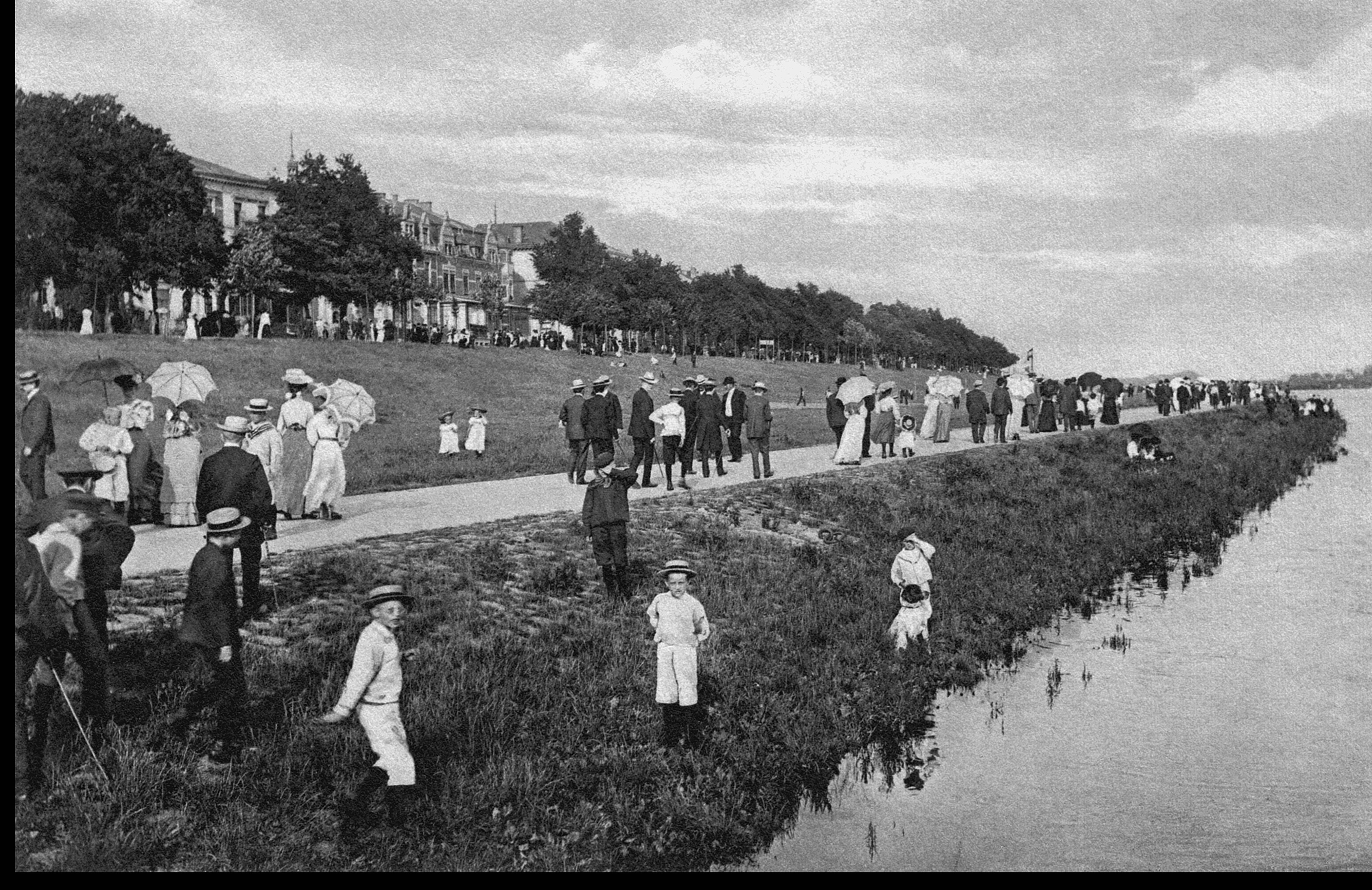 Strandpromenade am Osterdeich -Isw- Ueberblende