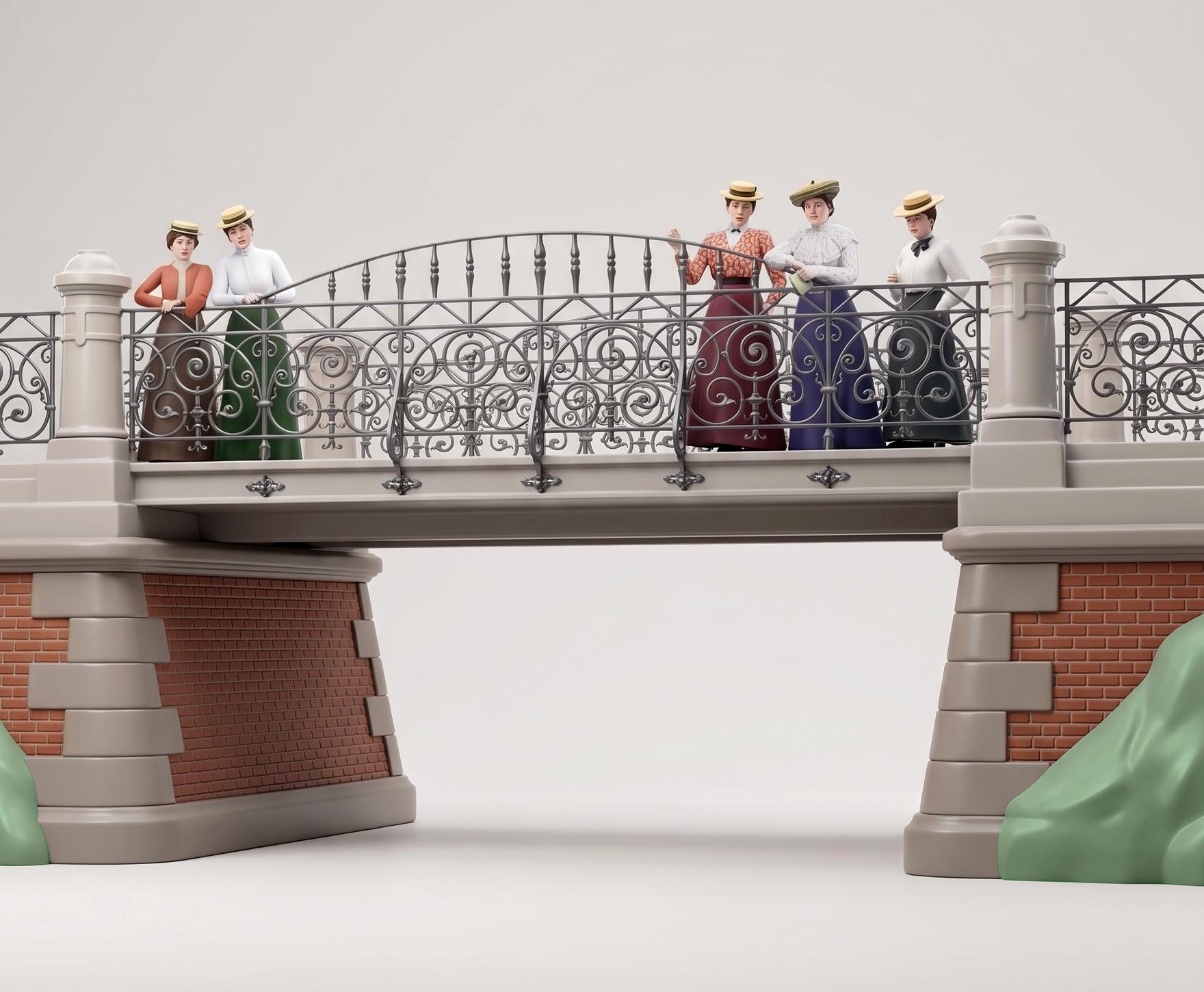 454-fuenf-frauen-auf-bruecke-A-ueberblende
