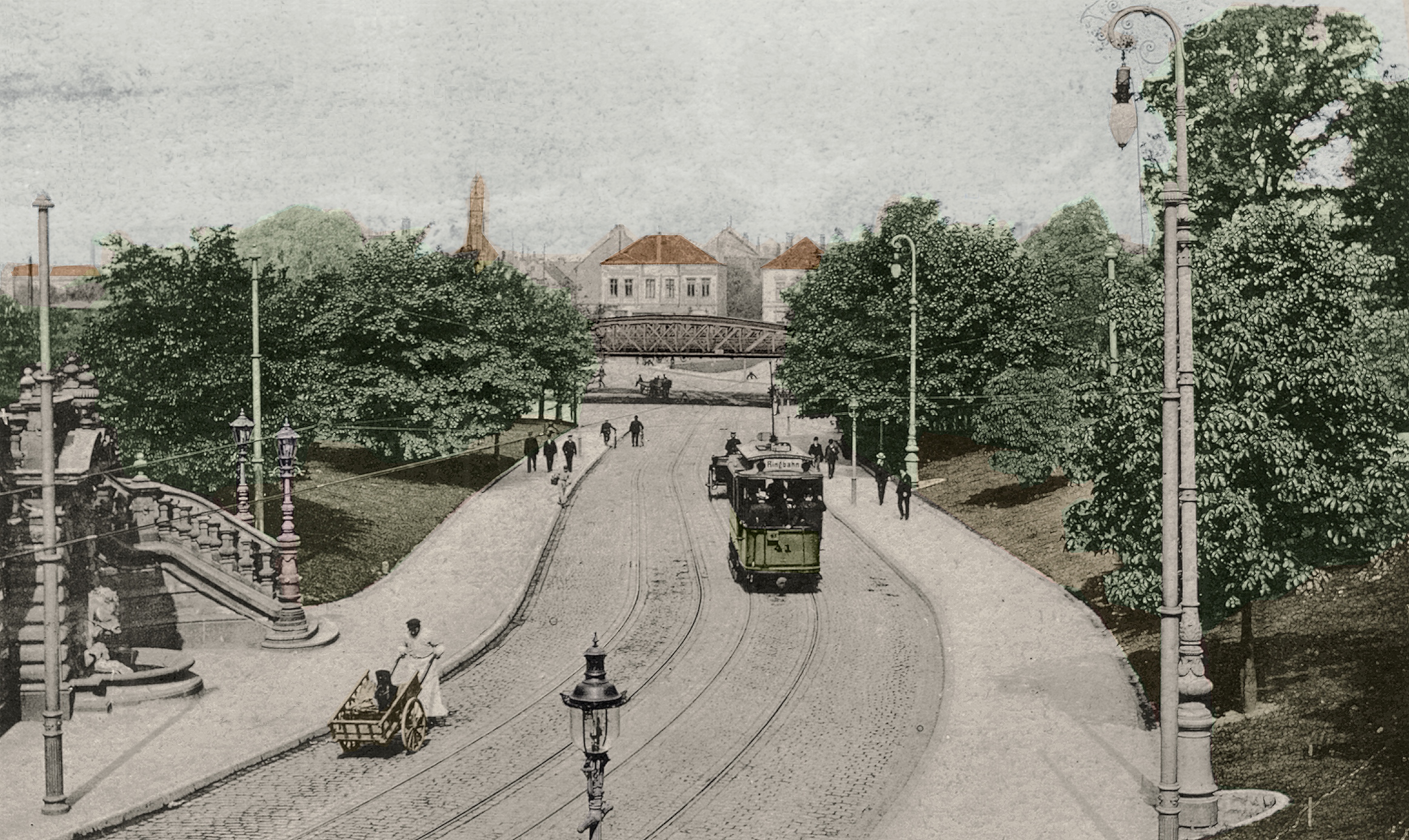 Hafenstrasse, Ringbahn, Handwagen - Speedcolored